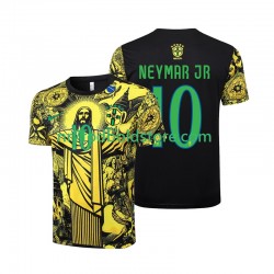 Brasilien Trøje Neymar JR 10 Jesus Mænd Hjemmebane Fodboldsæt 2024 Kortærmet