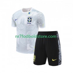 Brasilien Special JESUS Football Shirts Børn Hjemmebane Fodboldsæt 2024-2025 Kortærmet