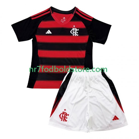 CR Flamengo Trøje Børn Hjemmebane Fodboldsæt 2025-2026 Kortærmet