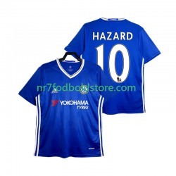 Chelsea Trøje HAZARD 10 2016-2017 Retro Mænd Hjemmebane Fodboldsæt Kortærmet