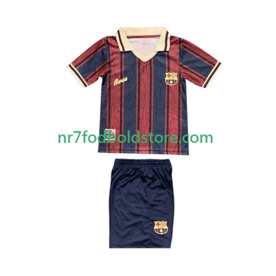 FC Barcelona Trøje 125th Anniversary Børn Hjemmebane Fodboldsæt 2025-2026 Kortærmet