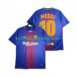 FC Barcelona Trøje Lionel Messi 10 2017-2018 Retro Mænd Hjemmebane Fodboldsæt Kortærmet