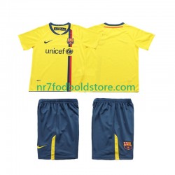 FC Barcelona Trøje 2009 Retro Børn Udebane Fodboldsæt 2008 Kortærmet