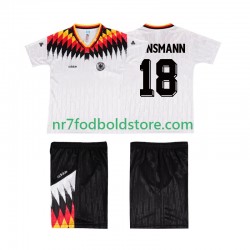 Tyskland Trøje KLINSMANN 18 Retro Børn Hjemmebane Fodboldsæt 1994 Kortærmet