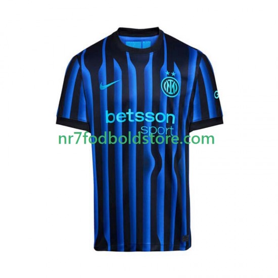 Inter Milan Trøje Mænd Hjemmebane Fodboldsæt 2025-2026 Kortærmet