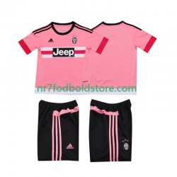 Juventus Trøje 2015 2016 Retro Børn Udebane Fodboldsæt Kortærmet