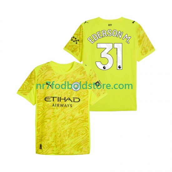 Manchester City Trøje Ederson Moraes 31 Målmand Mænd 3. Valg Fodboldsæt 2025-2026 Kortærmet