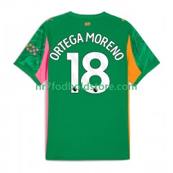 Manchester City Trøje ORTEGA MORENO 18 Målmand Mænd Hjemmebane Fodboldsæt 2025-2026 Kortærmet