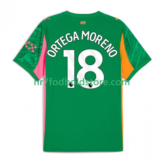Manchester City Trøje ORTEGA MORENO 18 Målmand Mænd Hjemmebane Fodboldsæt 2025-2026 Kortærmet