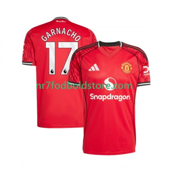 Manchester United Trøje Alejandro Garnacho 17 Mænd Hjemmebane Fodboldsæt 2025-2026 Kortærmet