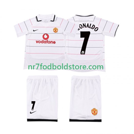 Manchester United Trøje Cristiano Ronaldo 7 2003 2005 Retro Børn Hjemmebane Fodboldsæt Kortærmet
