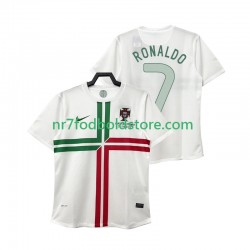 Portugal Trøje Cristiano Ronaldo 7 2012 Retro Mænd Udebane Fodboldsæt Kortærmet