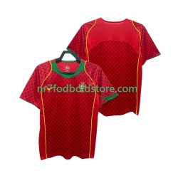 Portugal Trøje Retro Mænd Hjemmebane Fodboldsæt 2004 Kortærmet