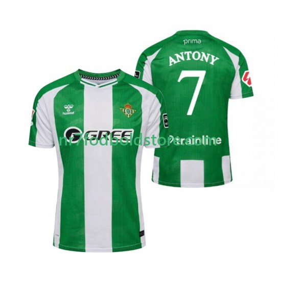 Real Betis Trøje Antony 7 Mænd Hjemmebane Fodboldsæt 2025-2026 Kortærmet