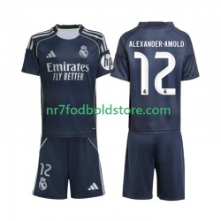 Real Madrid Trøje Alexander-Arnold 12 Børn Udebane Fodboldsæt 2025-2026 Kortærmet