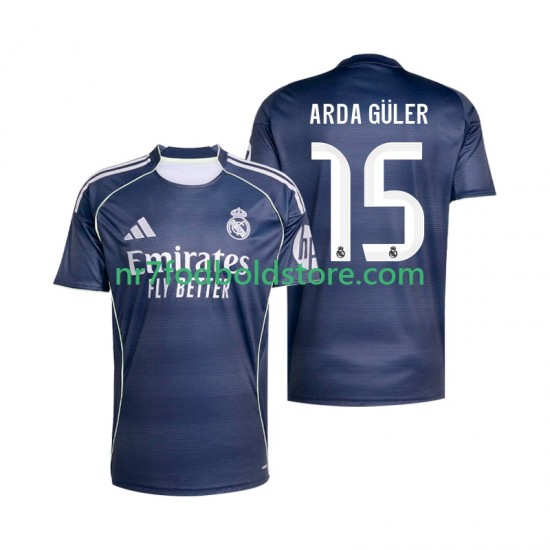 Real Madrid Trøje Arda Guler 15 Mænd Udebane Fodboldsæt 2025-2026 Kortærmet