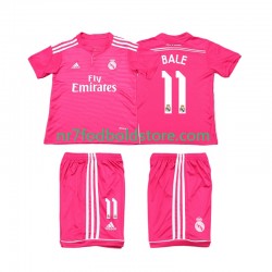 Real Madrid Trøje Bale 11 2014 2015 Retro Børn Udebane Fodboldsæt Kortærmet