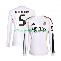 Real Madrid Trøje Jude Bellingham 5 Mænd Hjemmebane Fodboldsæt 2025-2026 Langærmet
