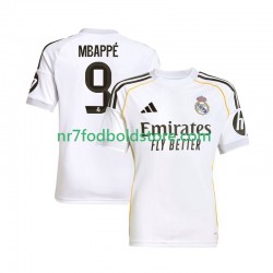 Real Madrid Trøje Mbappé Kylian 9 Mænd Hjemmebane Fodboldsæt 2025-2026 Kortærmet