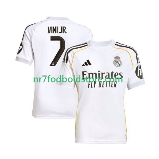 Real Madrid Trøje Vinicius Junior 7 Mænd Hjemmebane Fodboldsæt 2025-2026 Kortærmet
