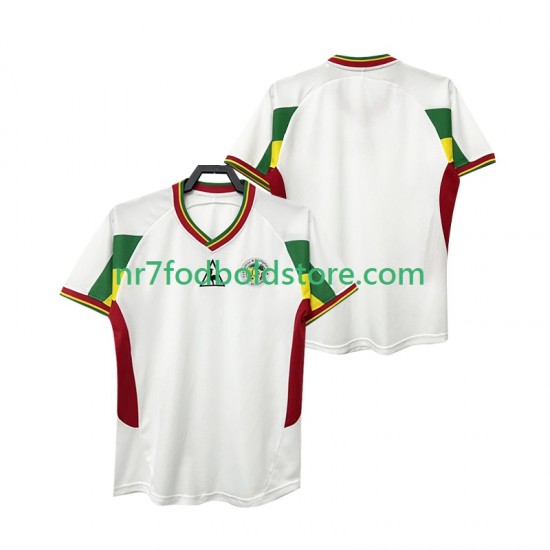 Senegal Trøje Retro Mænd Hjemmebane Fodboldsæt 2002 Kortærmet
