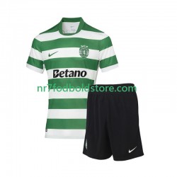 Sporting CP Trøje Børn Hjemmebane Fodboldsæt 2025-2026 Kortærmet
