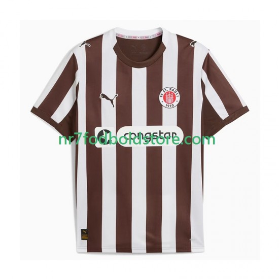 Trøje St. Pauli Mænd Hjemmebane Fodboldsæt 2025-2026 Kortærmet