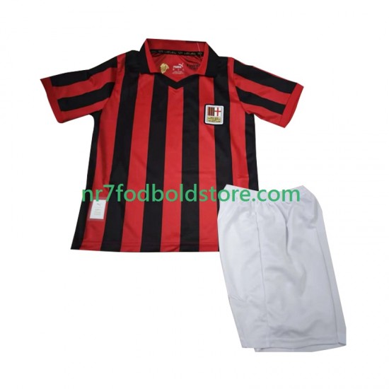 AC Milan Trøje 125th Anniversary Børn Hjemmebane Fodboldsæt 2024-2025 Kortærmet