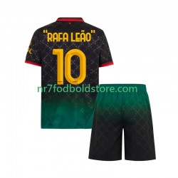 AC Milan Trøje RAFA LEAO 10 Børn 4. Valg Fodboldsæt 2024-2025 Kortærmet