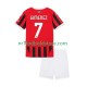 AC Milan Trøje Santiago Gimenez 7 Børn Hjemmebane Fodboldsæt 2024-2025 Kortærmet