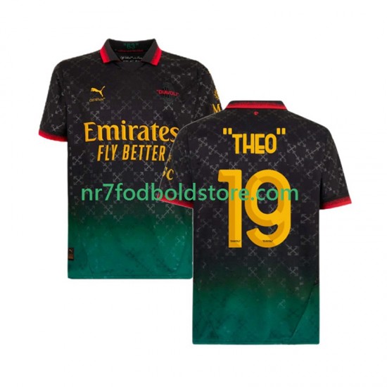 AC Milan Trøje THEO 19 Mænd 4. Valg Fodboldsæt 2024-2025 Kortærmet