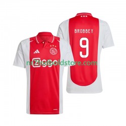 AFC Ajax Trøje Brian Brobbey 9 Mænd Hjemmebane Fodboldsæt 2024-2025 Kortærmet