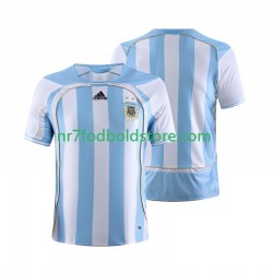 Argentina Trøje Retro Mænd Hjemmebane Fodboldsæt 2006 Kortærmet