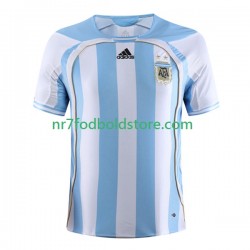 Argentina Trøje Retro Mænd Hjemmebane Fodboldsæt 2006 Kortærmet