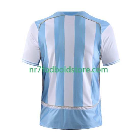 Argentina Trøje Retro Mænd Hjemmebane Fodboldsæt 2006 Kortærmet