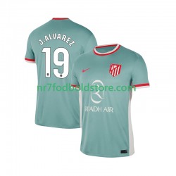 Atlético Madrid Trøje Julian Alvarez 19 Mænd Udebane Fodboldsæt 2024-2025 Kortærmet