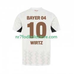 Bayer 04 Leverkusen Trøje Florian Wirtz 10 Mænd Udebane Fodboldsæt 2024-2025 Kortærmet