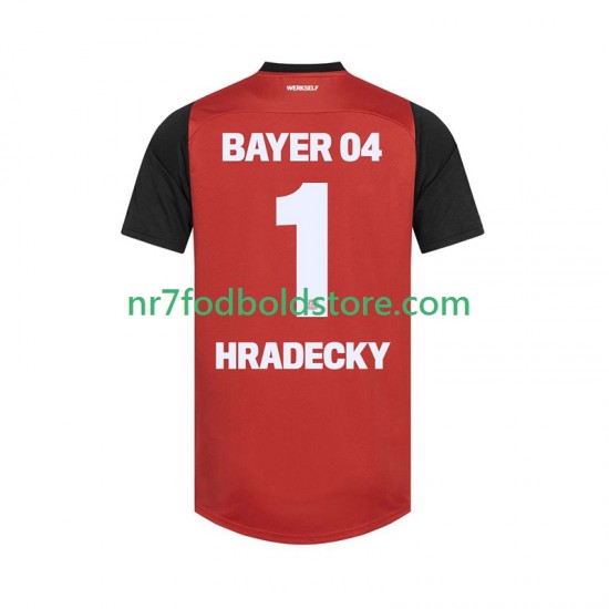 Bayer 04 Leverkusen Trøje HRADECKY 1 Mænd Hjemmebane Fodboldsæt 2024-2025 Kortærmet