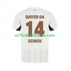 Bayer 04 Leverkusen Trøje Patrik Schick 14 Mænd Udebane Fodboldsæt 2024-2025 Kortærmet