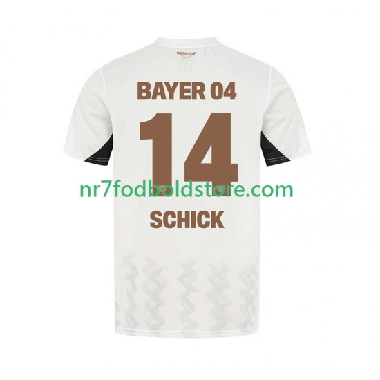 Bayer 04 Leverkusen Trøje Patrik Schick 14 Mænd Udebane Fodboldsæt 2024-2025 Kortærmet