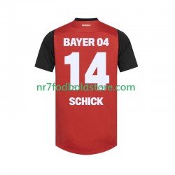 Bayer 04 Leverkusen Trøje Patrik Schick 14 Mænd Hjemmebane Fodboldsæt 2024-2025 Kortærmet