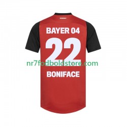 Bayer 04 Leverkusen Trøje Victor Boniface 22 Mænd Hjemmebane Fodboldsæt 2024-2025 Kortærmet