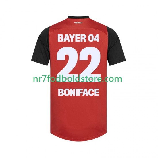 Bayer 04 Leverkusen Trøje Victor Boniface 22 Mænd Hjemmebane Fodboldsæt 2024-2025 Kortærmet