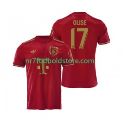 FC Bayern München Trøje 125th Anniversary Michael Olise 17 Red Mænd Hjemmebane Fodboldsæt 2024-2025 Kortærmet