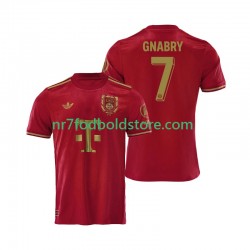 FC Bayern München Trøje 125th Anniversary Serge Gnabry 7 Red Mænd Hjemmebane Fodboldsæt 2024-2025 Kortærmet