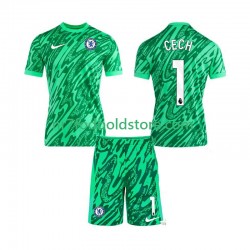 Chelsea Trøje CECH 1 Målmand Børn 3. Valg Fodboldsæt 2024-2025 Kortærmet