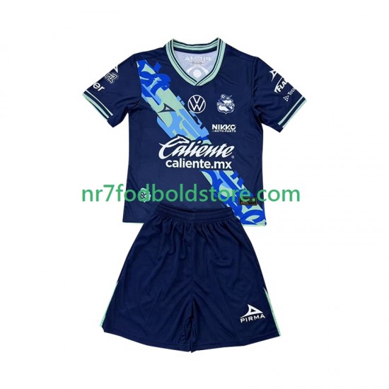 Trøje Club Puebla Børn Udebane Fodboldsæt 2024-2025 Kortærmet