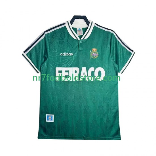 Trøje Deportivo de La Coruna Retro Mænd Udebane Fodboldsæt 1999 Kortærmet