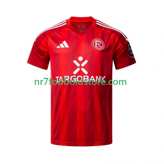 Trøje Fortuna Dusseldorf Mænd Hjemmebane Fodboldsæt 2024-2025 Kortærmet