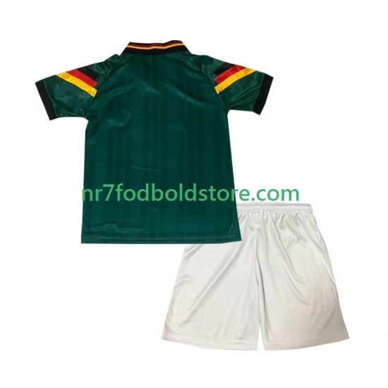 Tyskland Trøje 1992 Retro Børn Udebane Fodboldsæt Kortærmet